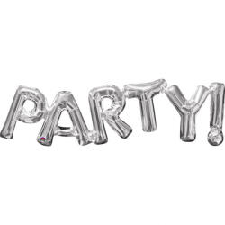 Amscan Фолиев балон PARTY сребърен