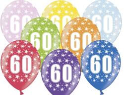 PartyDeco Балон за рожден ден с число 60