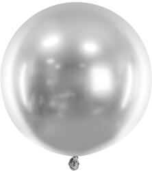PartyDeco Сребърен хром балон 60см