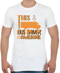 printfashion This bus driver - Férfi póló - Fehér (7467695)