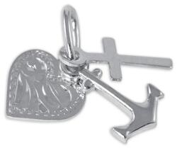 Soliter Brilio Fehér arany függő szeretet, hit, remény 242 001 00077 07