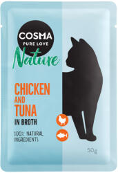 Cosma 6x50g Cosma Nature tasakos nedves macskatáp - Csendes-óceáni tonhal - zooplus - 1 512 Ft