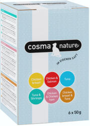 Cosma 6x50g Cosma Nature nedves tasakos macskatáp vegyes próbacsomag