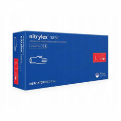Mercator Medical Nitrylex Classic púdermentes nitril kesztyű 100db L A100 kék RD30019004