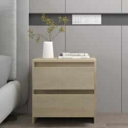 vidaXL Noptieră, stejar sonoma, 45x34, 5x44, 5 cm, PAL (809851)