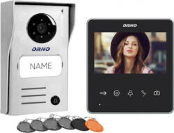 ORNO Videointerfon pentru familie Orno Naos RFID OR-VID-SH-1074 Color Monitor LCD 4.3 inch Infrarosu Gri Negru (or-vid-sh-1074)