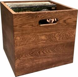 Music Box Designs A Whole Lotta Rosewood (oiled)- 12 Inch Oak Vinyl Record Storage Box A doboz Doboz LP lemezekhez