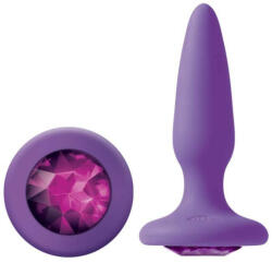 NS Novelties Dop Anal Cu Bijuterie Glams Mini Purple Gem, 8.5 Cm