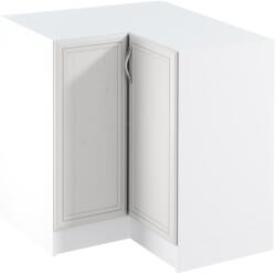 TEMPO KONDELA Alsó sarokszekrény D90N, fehér/sosna Andersen, jobb, SICILIA