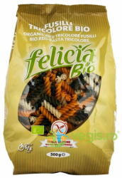 Molino Andriani Fusilli Tricolore din Faina de Orez fara Gluten Felicia Ecologice/Bio 500g