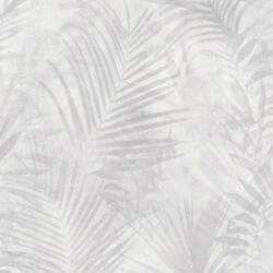 AA Design Tapet gri cu frunze de palmier vlies (374115)