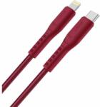 Uniq Cablu de date UNIQ Flex, USB Type-C - Lightning, 3A, 1.2 m, Rosu