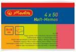 Herlitz Bloc notes mini adeziv 20 mm x 50 mm 4 culori x 50 file Herlitz HZ0790642 (0790642)