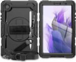 Tech-Protect Solid360 Samsung Galaxy Tab A7 Lite Ütésálló tok kijelzővédő üveggel - Fekete (FN0280)