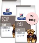 Hill's Hill's Prescription Diet l/d Granule de îngrijire a ficatului pentru câini 2 x 10 kg