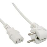 InLine Cablu de alimentare Schuko la C13 0.3m Alb, InLine IL16647W (IL16647W)