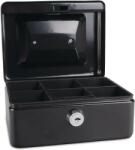 DONAU Caseta (cutie) metalica pentru bani, 152 x 115 x 80 mm, DONAU - negru (DN-5231001PL-01)
