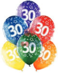 Balloons4party Set 6 baloane latex aniversare 30 ani 30cm