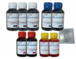 AlphaChem Set Flacon Cerneala AlphaChem Compatibil Canon 3x100ml PGI-2500XL BK Negru, 2x100ml PGI-2500XL C Cyan, 2x100ml PGI-2500XL M Magenta, 2x100ml PGI-2500XL Y Galben, 9buc Cdr Maxell cu plic