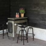 Esschert Design Scaun de bar Tractor, negru IH044 (442366)