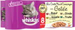 Whiskas 8x390g Whiskas La Carte hal- és húsválogatás aszpikban nedves macskatáp