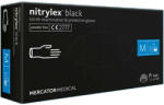 Mercator Medical Púdermentes fekete vizsgálókesztyű Mercator Nitrylex nitril XL - 100 db