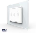LIVOLO Intrerupator Triplu Wi-Fi cu Touch LIVOLO, standard italian - Serie Noua, Alb