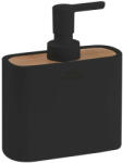 SAPHO NINFEA álló szappanadagoló, fekete/bambusz 138014 (138014) - szaniteronline