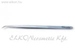 Long Lashes Csipesz, keskeny hajlított - ezüst, 13, 5cm (LLA33013)