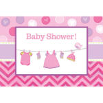 Amscan Покани Baby Girl 8 ks