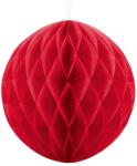 PartyDeco Хартиена топка червена 30 см