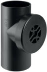 GEBERIT PE-HD 90°-os tisztító idom kerek revíziós ajtóval, 160mm (369451161)