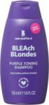 Lee Stafford Mini Bleach Blondes Purple Toning, sampon a tökéletesen szőke hajért, 50 ml