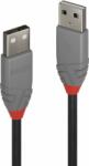Lindy Anthra Line USB 2.0 apa - apa Adatkábel 1m - Fekete (36692)