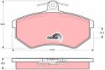 TRW set placute frana, frana disc TRW COTEC GDB430 (GDB430)