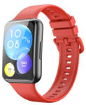  BUTTERFLY Curea din silicon Huawei Watch Fit 2 rosie