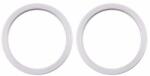 Apple iPhone 11, 12, 12 mini - Ramă Diapozitiv Cameră (White) - 2buc, White
