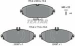 TEXTAR set placute frana, frana disc TEXTAR Q+ 2207601 (2207601)