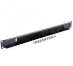 Gembird Organizator cabluri Gembird 19A-BRUSH-02, 19inch, 1U, Black (19A-BRUSH-02)