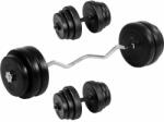 MOVIT Súlyzó készlet 95 kg 3 db rúd 18 db tárcsa (20041002)