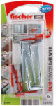Fischer DUOPOWER dübel 8 x 40 WH K NV - derékszögű kampóval, bliszteres, 4 db/csomag (535001)