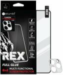 Sturdo Teljes arcvédő üveg + iPhone 12 Pro Max kameravédő üveg, Sturdo Rex, fekete