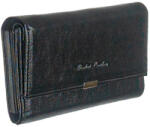 Absolut leather 18 cm hosszú fekete kártyatartós brifkó, pincér tárca Absolut Leather (7402 fekete)