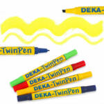 Deka TwinPen kétvégű textilfilc - 04 citromsárga