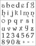 Viva Decor Pecsételő szilikon, 14x18 cm - abc betűk, számok, 1-2 cm