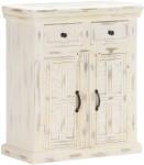 vidaXL Servantă, alb, 65 x 30 x 75 cm, lemn masiv de mango (249871) Comoda