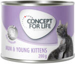 Concept for Life 24x200g Concept for Life Mum & Young Kittens Mousse nedves konzerv macskatáp kiscicáknak