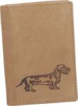 TETRAO Portofel din piele pentru cărți de vizită - câine teckel