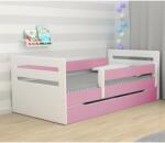Kocot Kids Tomi Ifjúsági ágy ágyneműtartóval és matraccal - rózsas (LTO_RO_M) - pepita - 104 900 Ft