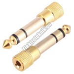  E004 JACK átalakitó 3, 5mm sztereo JACK aljzat-6, 3mm sztereo JACK dugó